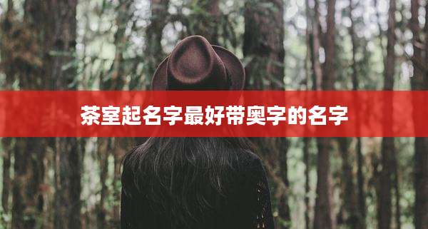 茶室起名字最好带奥字的名字