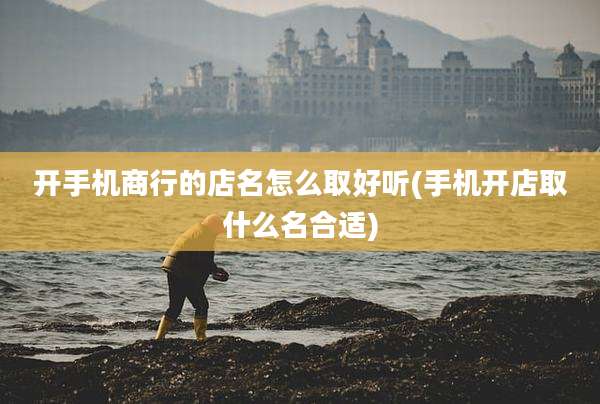 开手机商行的店名怎么取好听(手机开店取什么名合适)