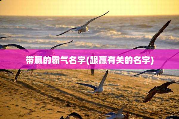 带赢的霸气名字(跟赢有关的名字)