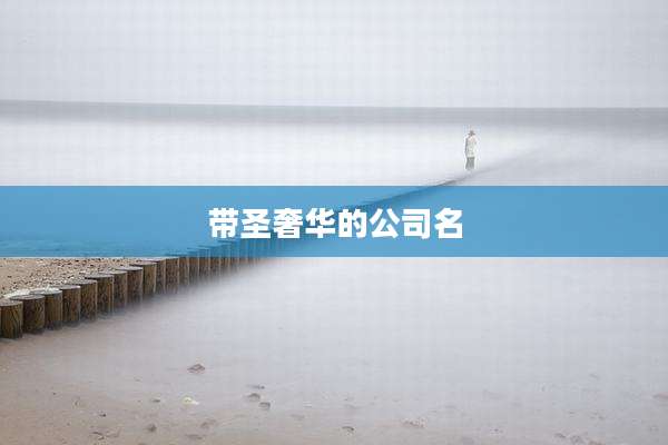 带圣奢华的公司名