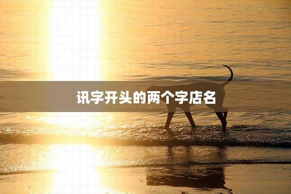 讯字开头的两个字店名