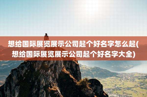 想给国际展览展示公司起个好名字怎么起(想给国际展览展示公司起个好名字大全)