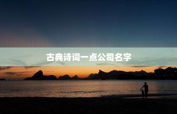 古典诗词一点公司名字
