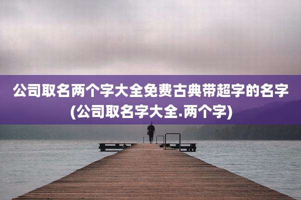 公司取名两个字大全免费古典带超字的名字(公司取名字大全.两个字)