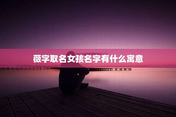 薇字取名女孩名字有什么寓意