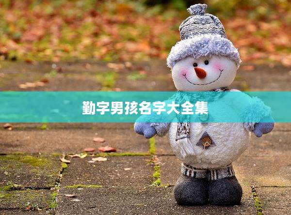 勤字男孩名字大全集
