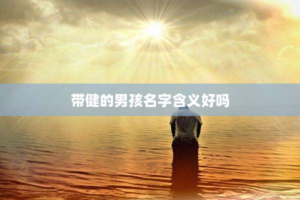带健的男孩名字含义好吗
