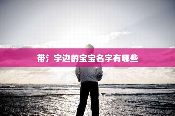 带氵字边的宝宝名字有哪些