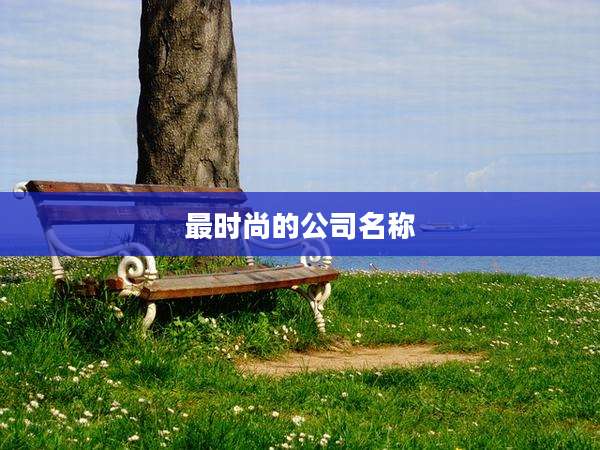 最时尚的公司名称