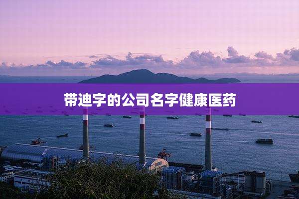 带迪字的公司名字健康医药