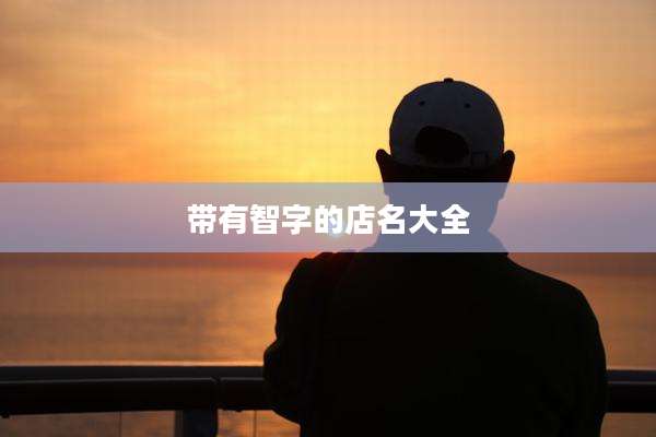带有智字的店名大全