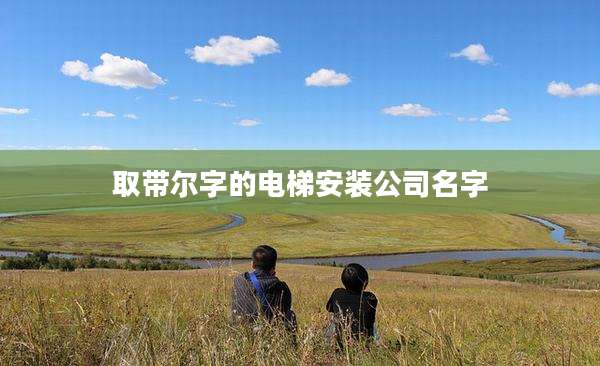 取带尔字的电梯安装公司名字