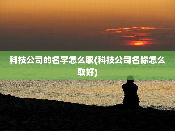 科技公司的名字怎么取(科技公司名称怎么取好)