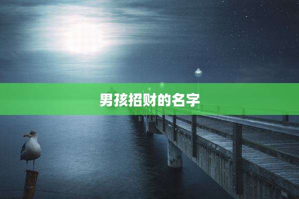 男孩招财的名字