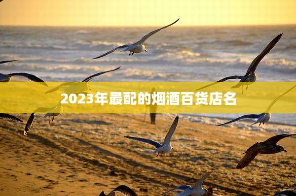 2023年最配的烟酒百货店名
