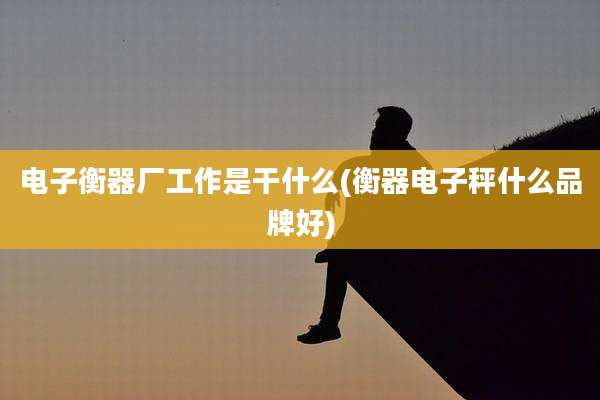 电子衡器厂工作是干什么(衡器电子秤什么品牌好)