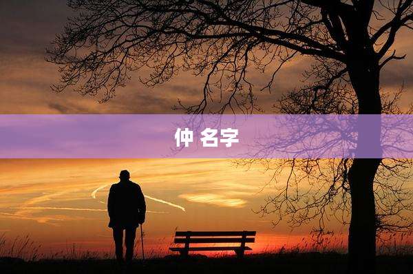 仲 名字
