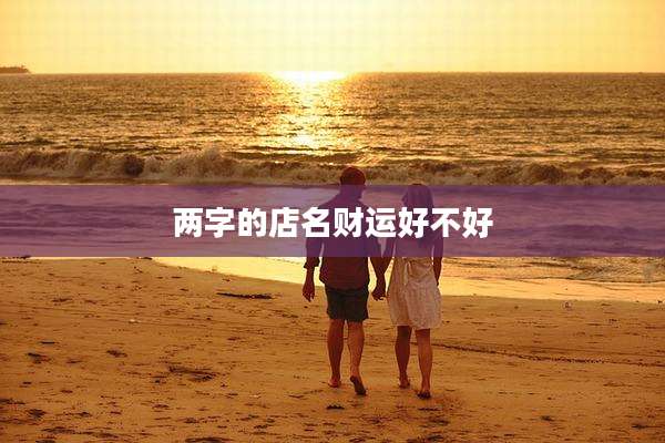两字的店名财运好不好
