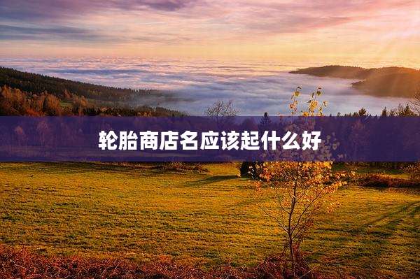 轮胎商店名应该起什么好