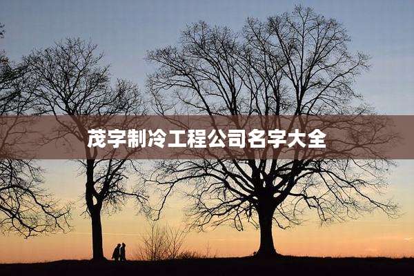 茂字制冷工程公司名字大全