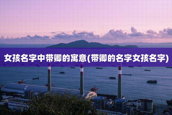 女孩名字中带卿的寓意(带卿的名字女孩名字)