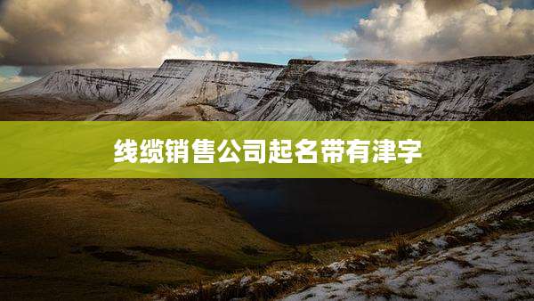 线缆销售公司起名带有津字