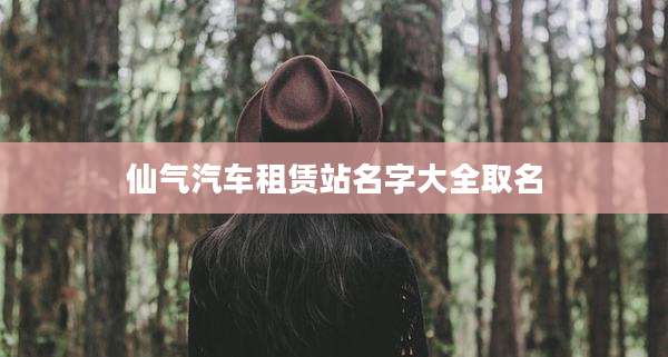 仙气汽车租赁站名字大全取名
