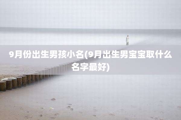 9月份出生男孩小名(9月出生男宝宝取什么名字最好)