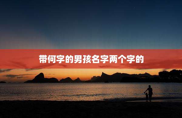 带何字的男孩名字两个字的