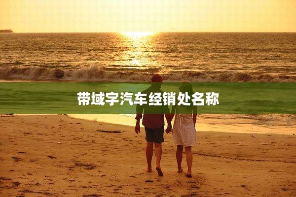 带域字汽车经销处名称