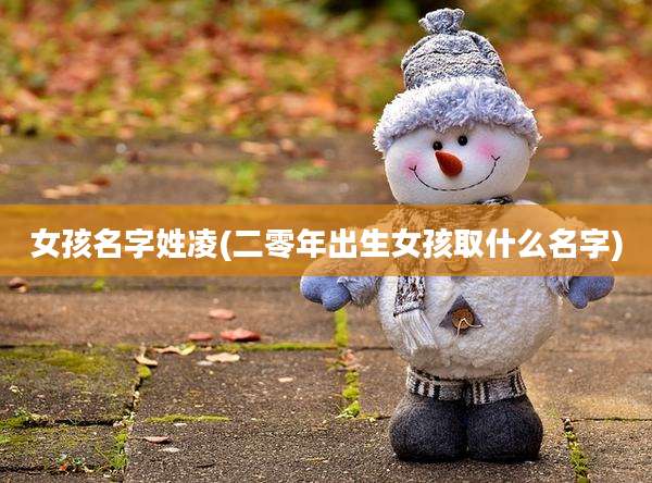 女孩名字姓凌(二零年出生女孩取什么名字)
