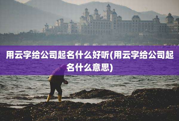 用云字给公司起名什么好听(用云字给公司起名什么意思)