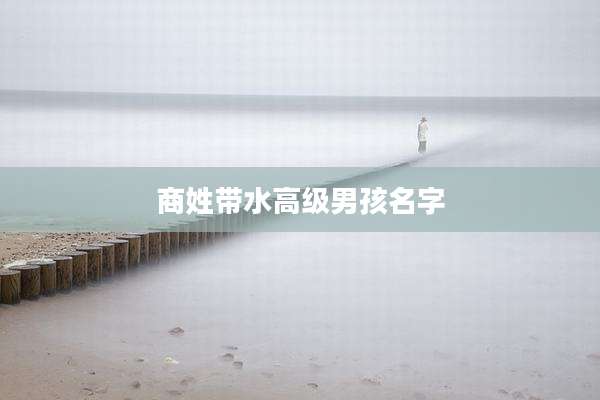 商姓带水高级男孩名字