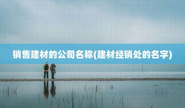 销售建材的公司名称(建材经销处的名字)