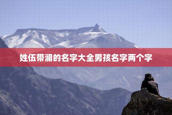 姓伍带澜的名字大全男孩名字两个字