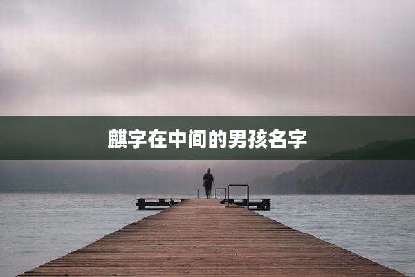 麒字在中间的男孩名字