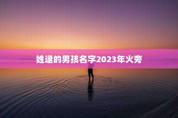 姓逯的男孩名字2023年火旁