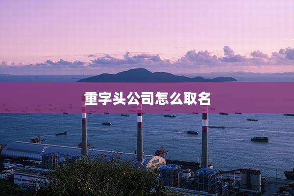 重字头公司怎么取名