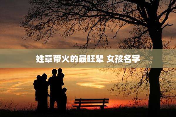 姓章带火的最旺辈 女孩名字
