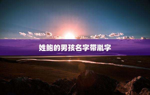 姓鲍的男孩名字带胤字