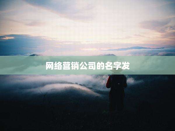 网络营销公司的名字发