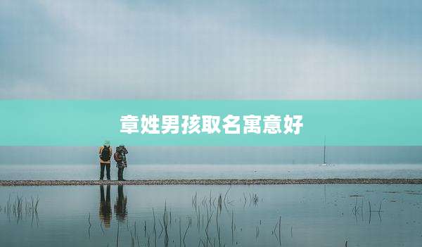 章姓男孩取名寓意好