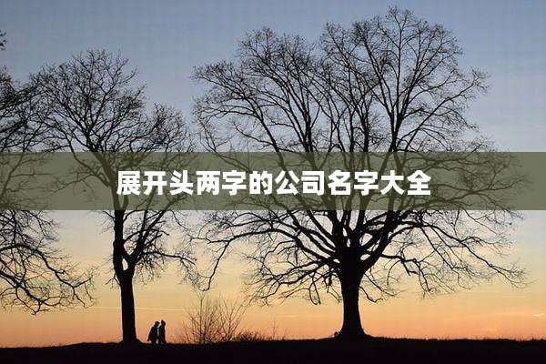 展开头两字的公司名字大全