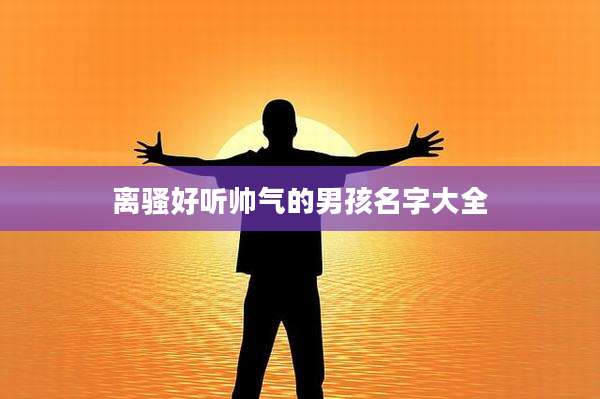离骚好听帅气的男孩名字大全