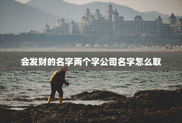会发财的名字两个字公司名字怎么取