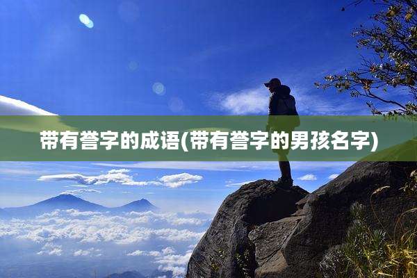 带有誉字的成语(带有誉字的男孩名字)