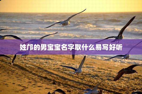 姓邝的男宝宝名字取什么易写好听