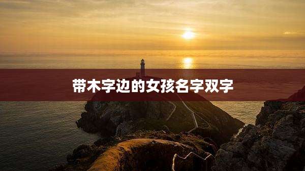 带木字边的女孩名字双字