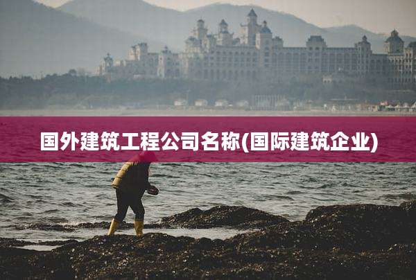 国外建筑工程公司名称(国际建筑企业)
