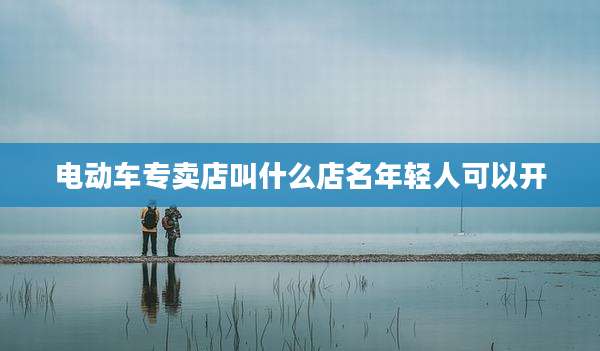 电动车专卖店叫什么店名年轻人可以开